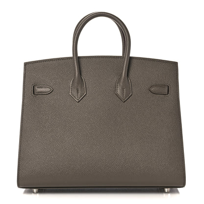 Hermes Epsom Birkin Sellier 25 Etain 4 of 35