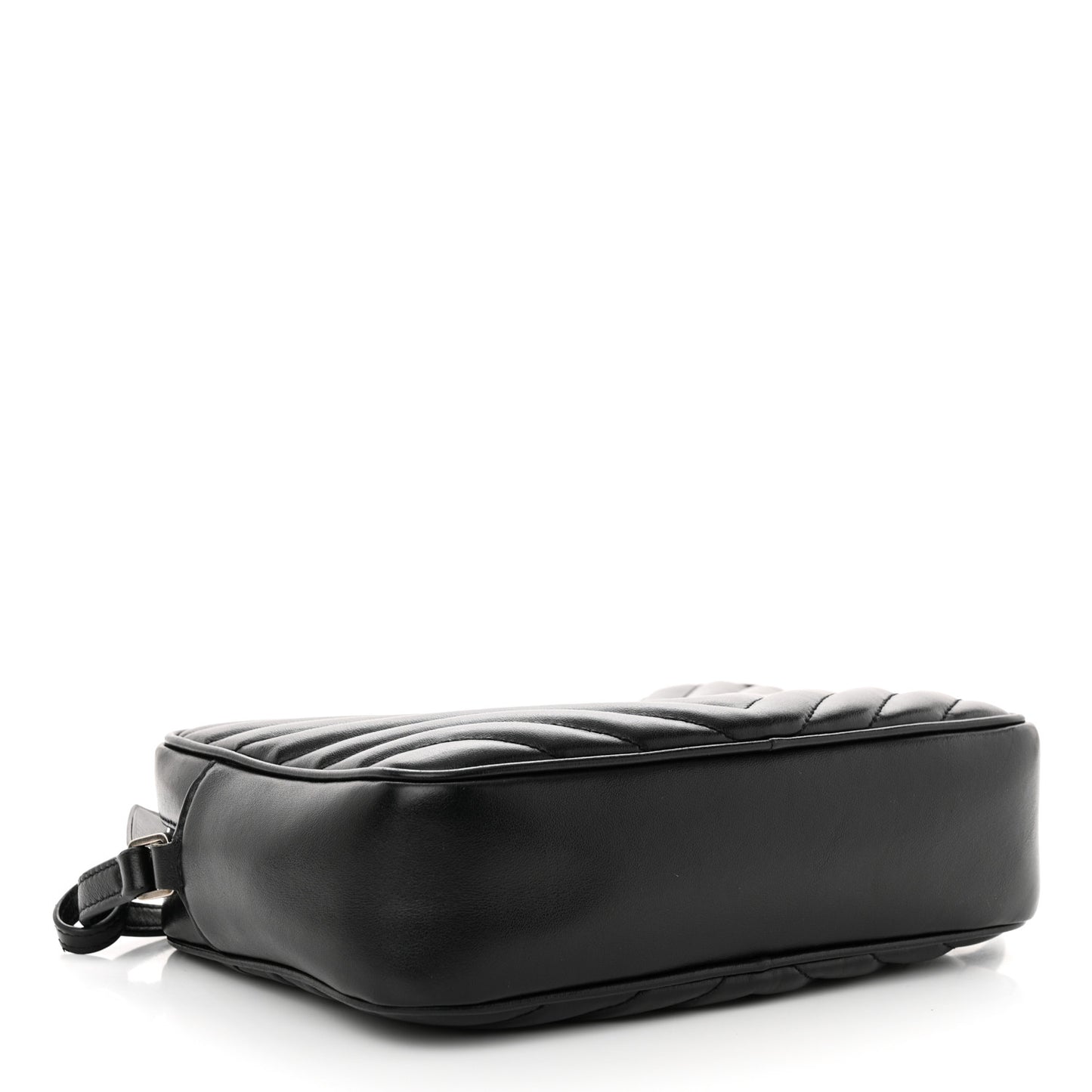 Calfskin Matelasse Monogram Lou Camera Bag Black