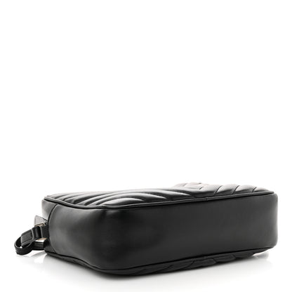 Saint Laurent Calfskin Matelasse Monogram Lou Camera Bag Black 6 of 12