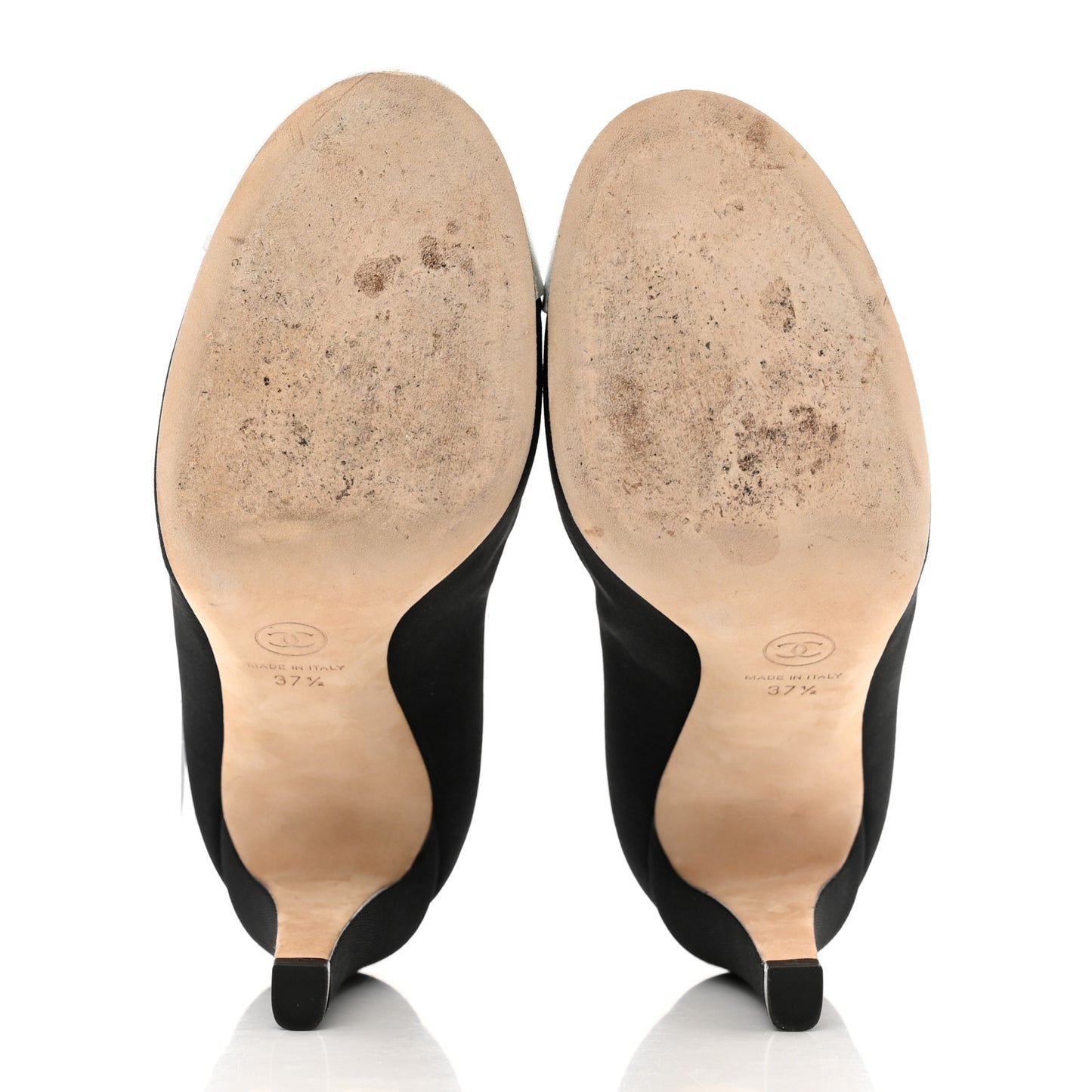 Cap Toe Pumps 37.5 Black Silver
