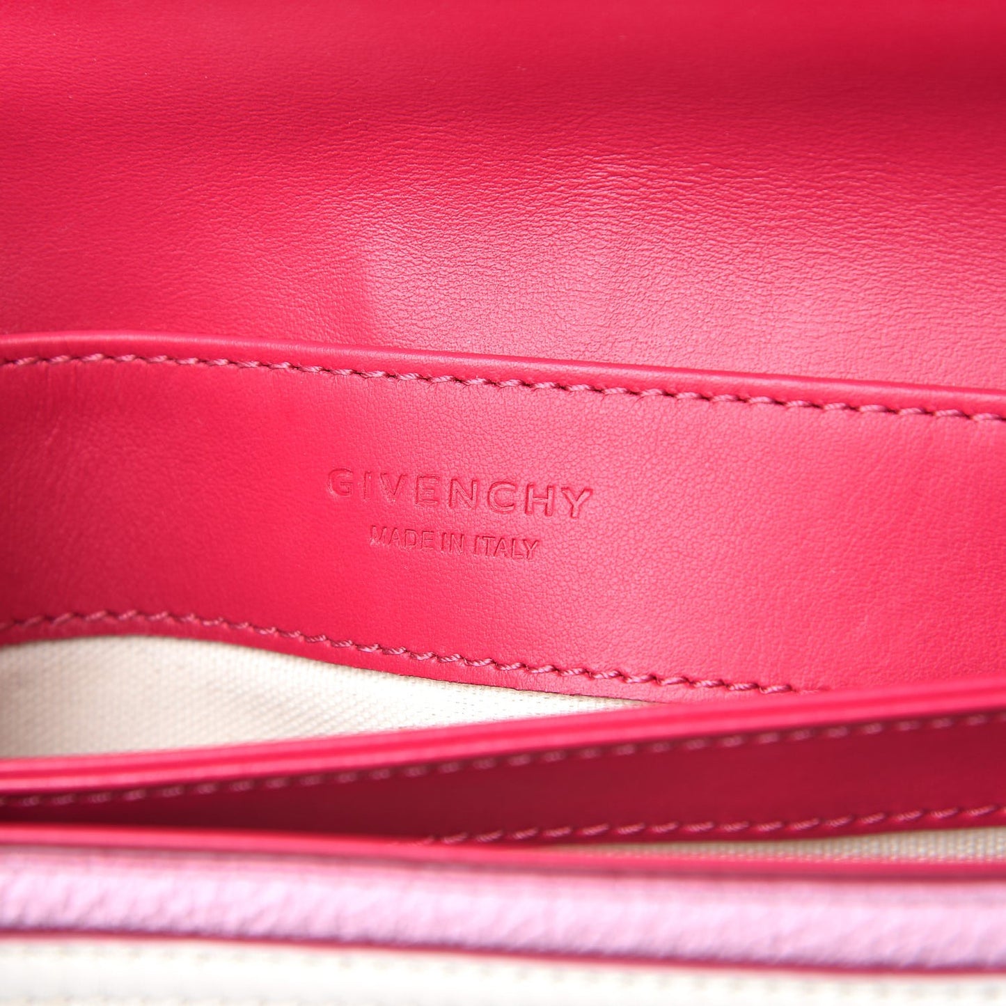 Calfskin Duetto Crossbody Bag Bright Pink