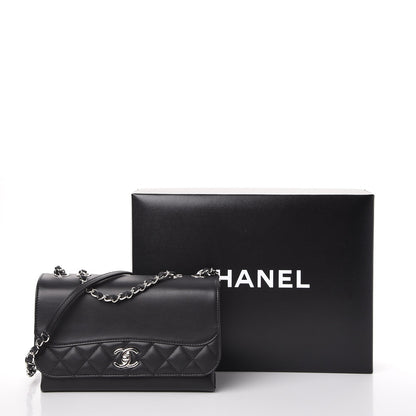 Chanel Calfskin Small Tramezzo Flap Black 8 of 8