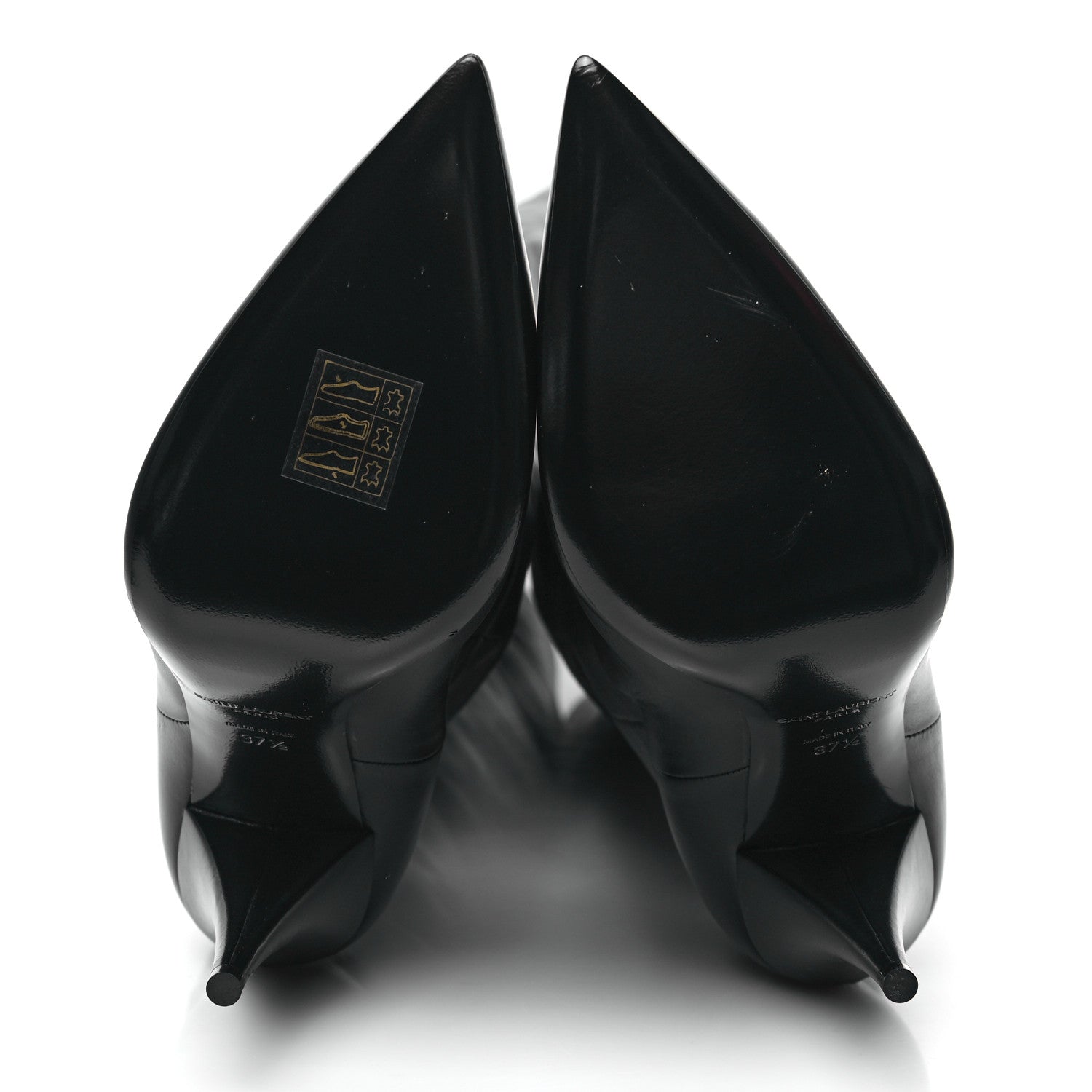 Saint Laurent Calfskin Kiki 100 Over The Knee Boots 37.5 Black 5 of 8