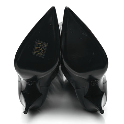 Saint Laurent Calfskin Kiki 100 Over The Knee Boots 37.5 Black 5 of 8