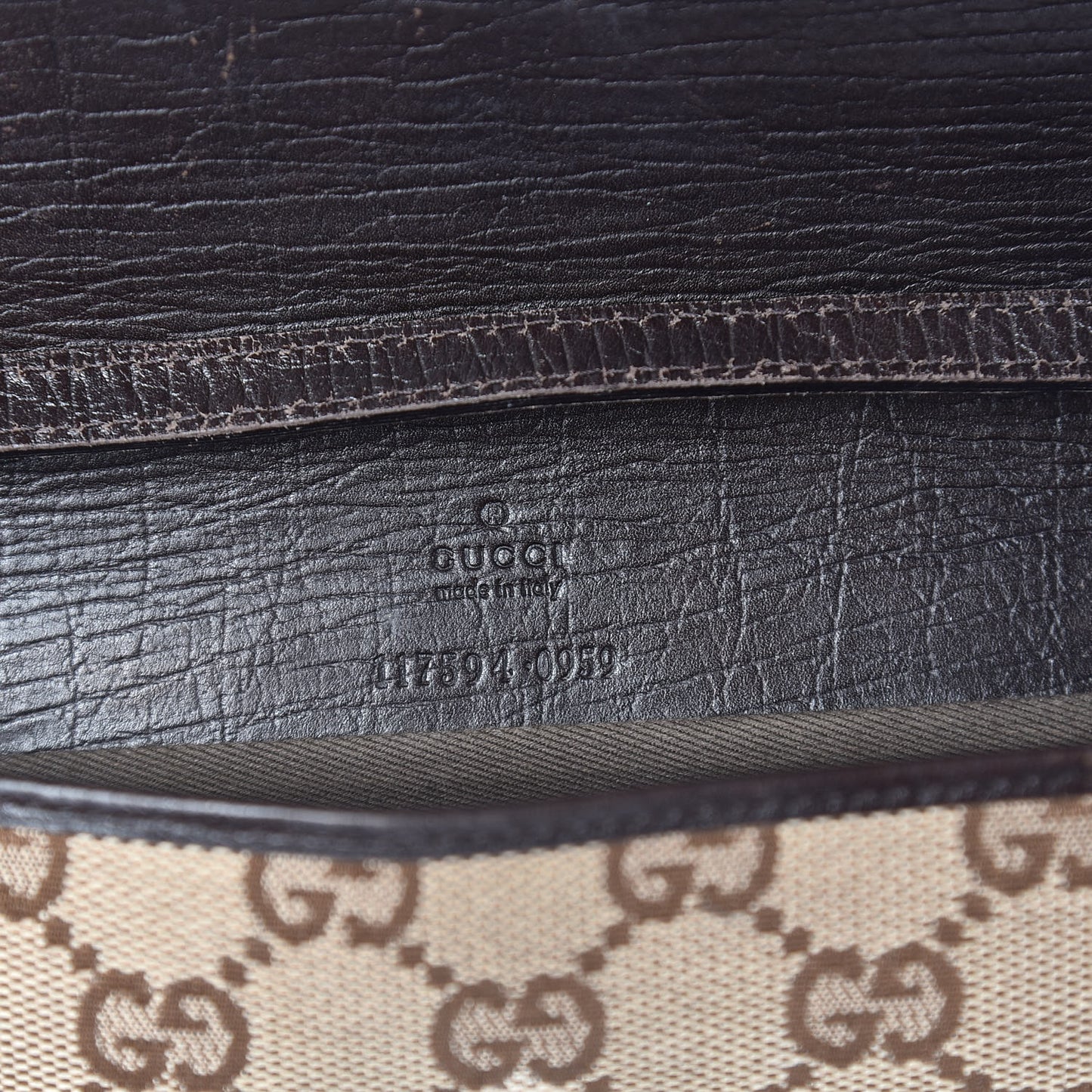 Monogram Bamboo Bar Clutch Dark Brown
