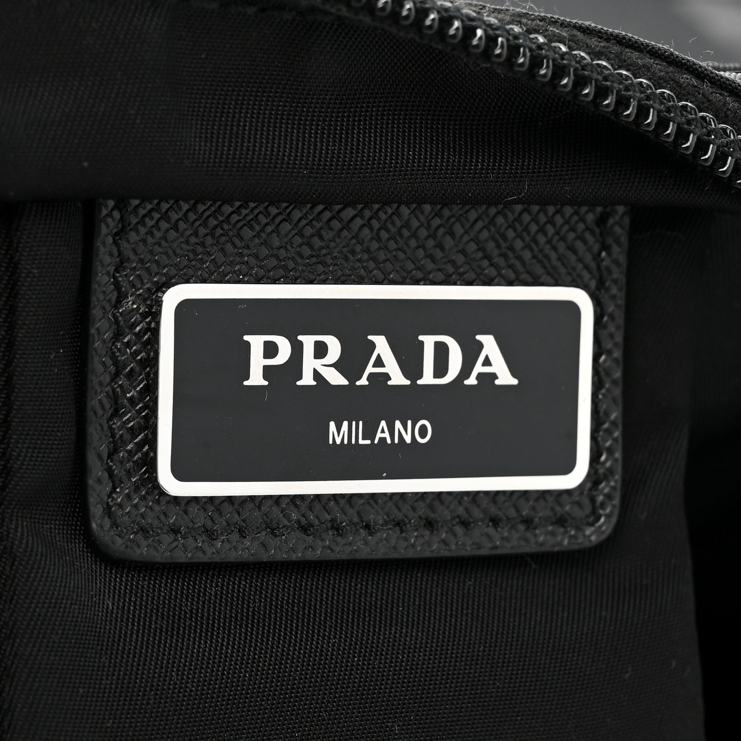 Nylon Vela Flat Messenger Bag Black