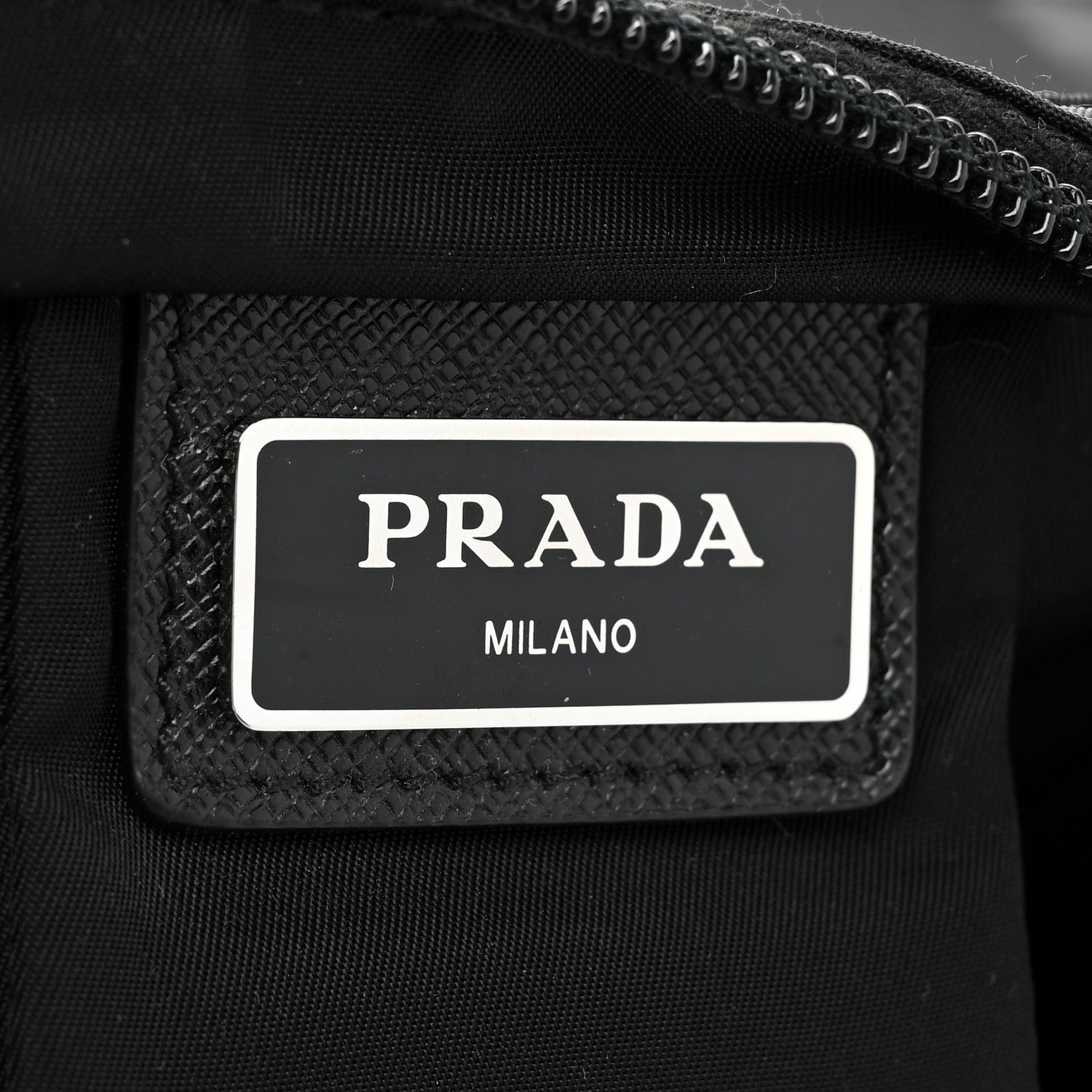 Prada Nylon Vela Flat Messenger Bag Black 7 of 10