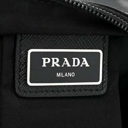 Prada Nylon Vela Flat Messenger Bag Black 7 of 10