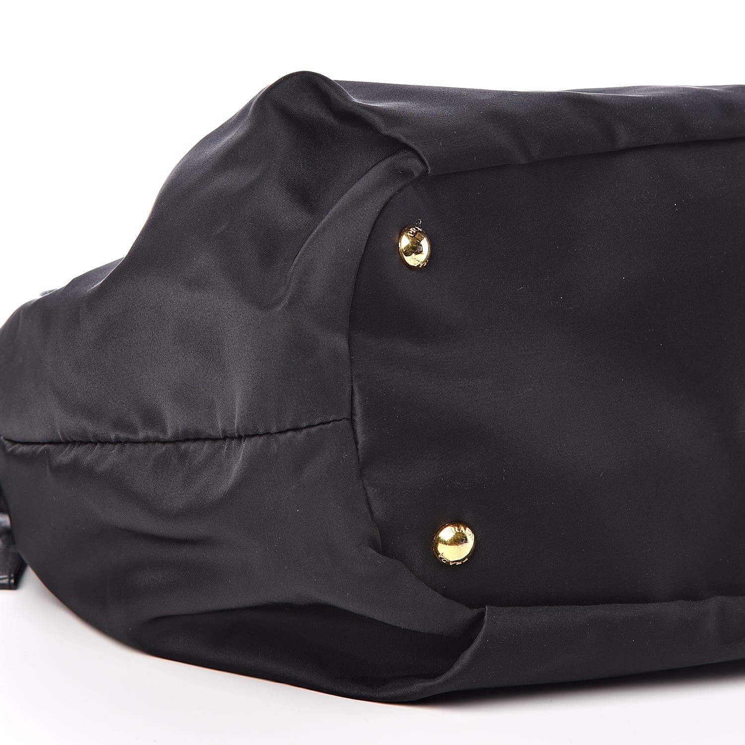 Prada Tessuto Nylon Jacquard Logo Bow Bag Black 7 of 8