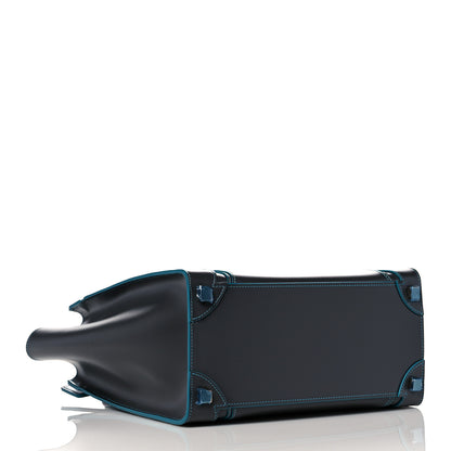 Celine Satin Debossed Calfskin Micro Luggage Anthracite 4 of 14
