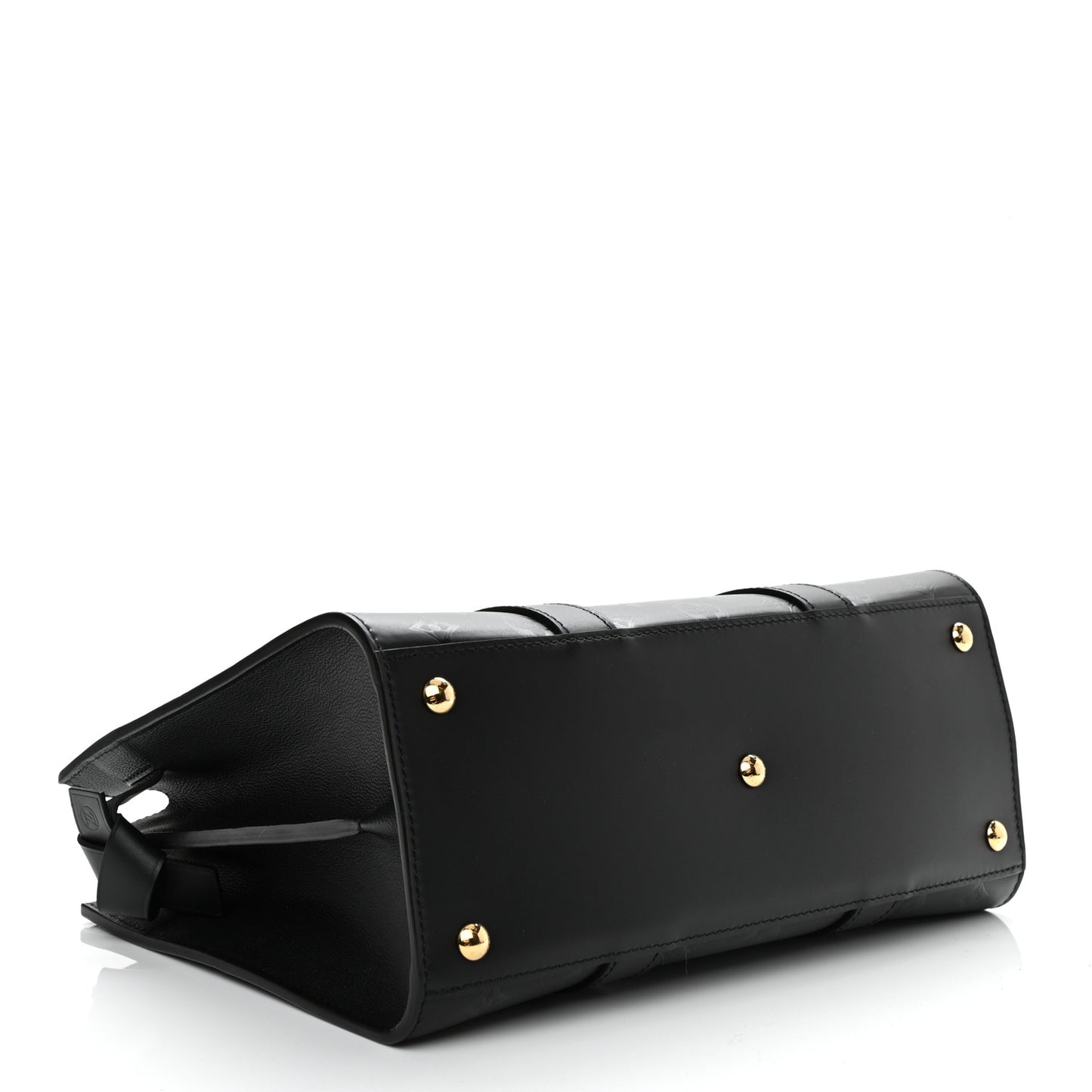Monogram Cuir Plume Very Tote MM Black