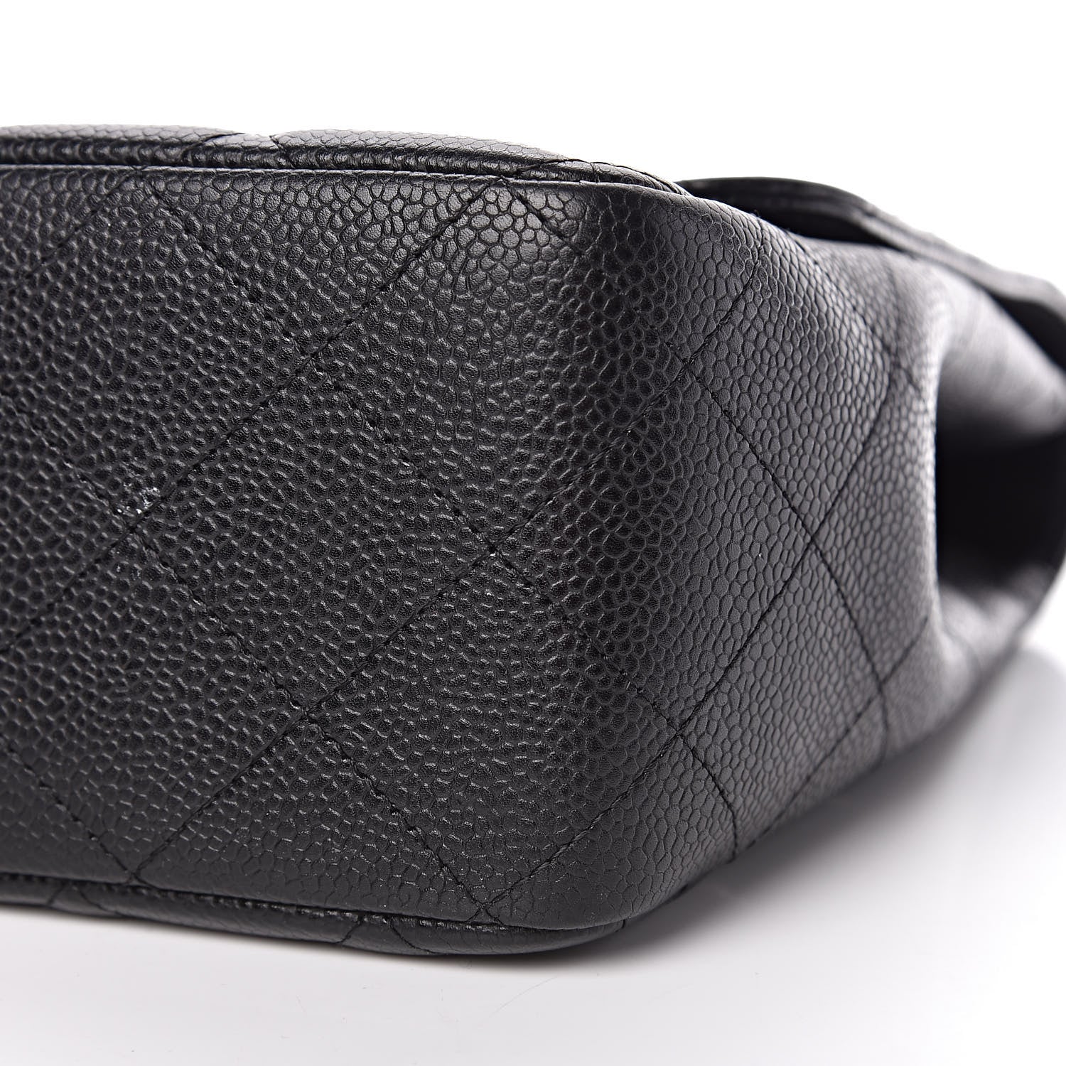 Chanel Caviar Quilted Jumbo Single Flap Black 11 of 12