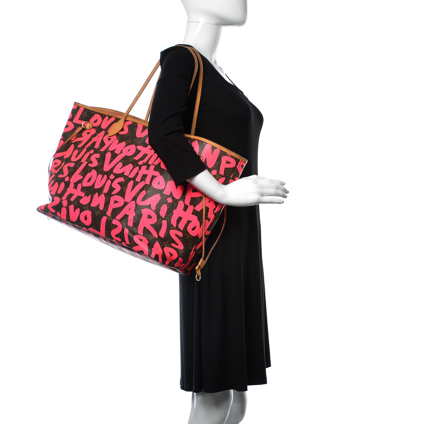 Monogram Graffiti Neverfull GM Fuchsia