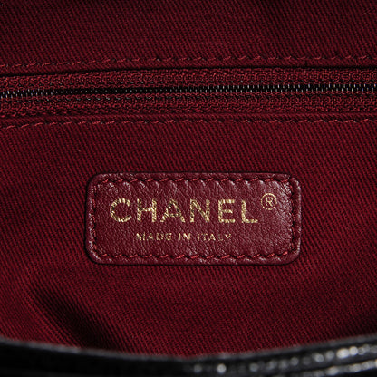 Chanel Crumpled Grained Calfskin Large Shiva Flap Black 7 of 9