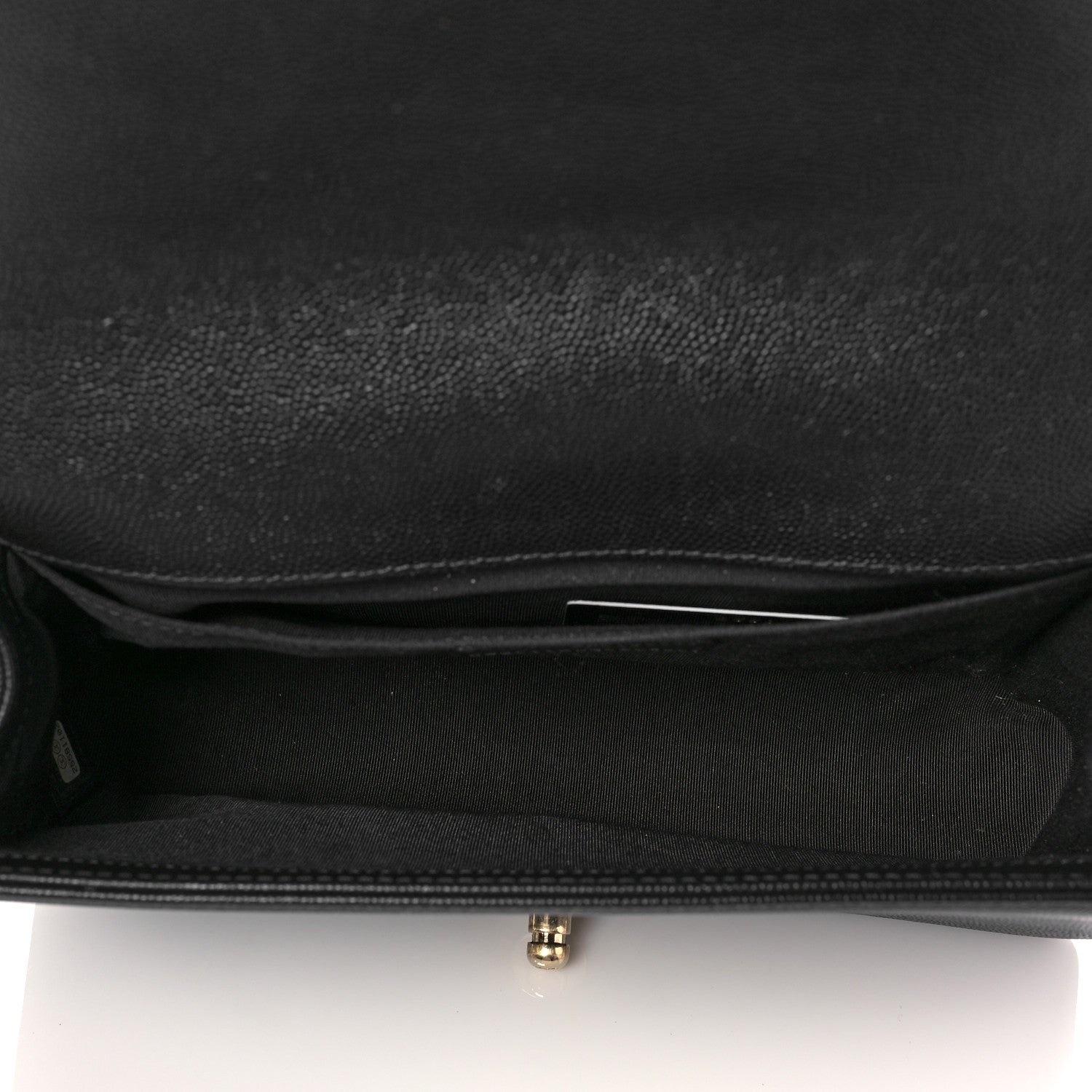 Chanel Caviar Chevron Quilted Medium Boy Flap Black 6 of 9