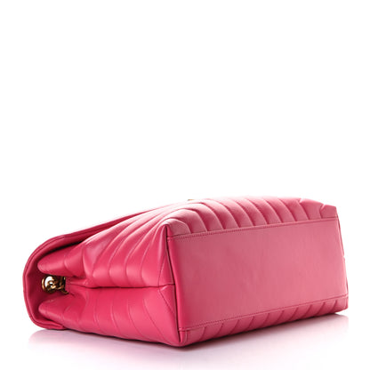 Saint Laurent Calfskin Y Quilted Monogram Medium Loulou Chain Satchel Freesia 3 of 4