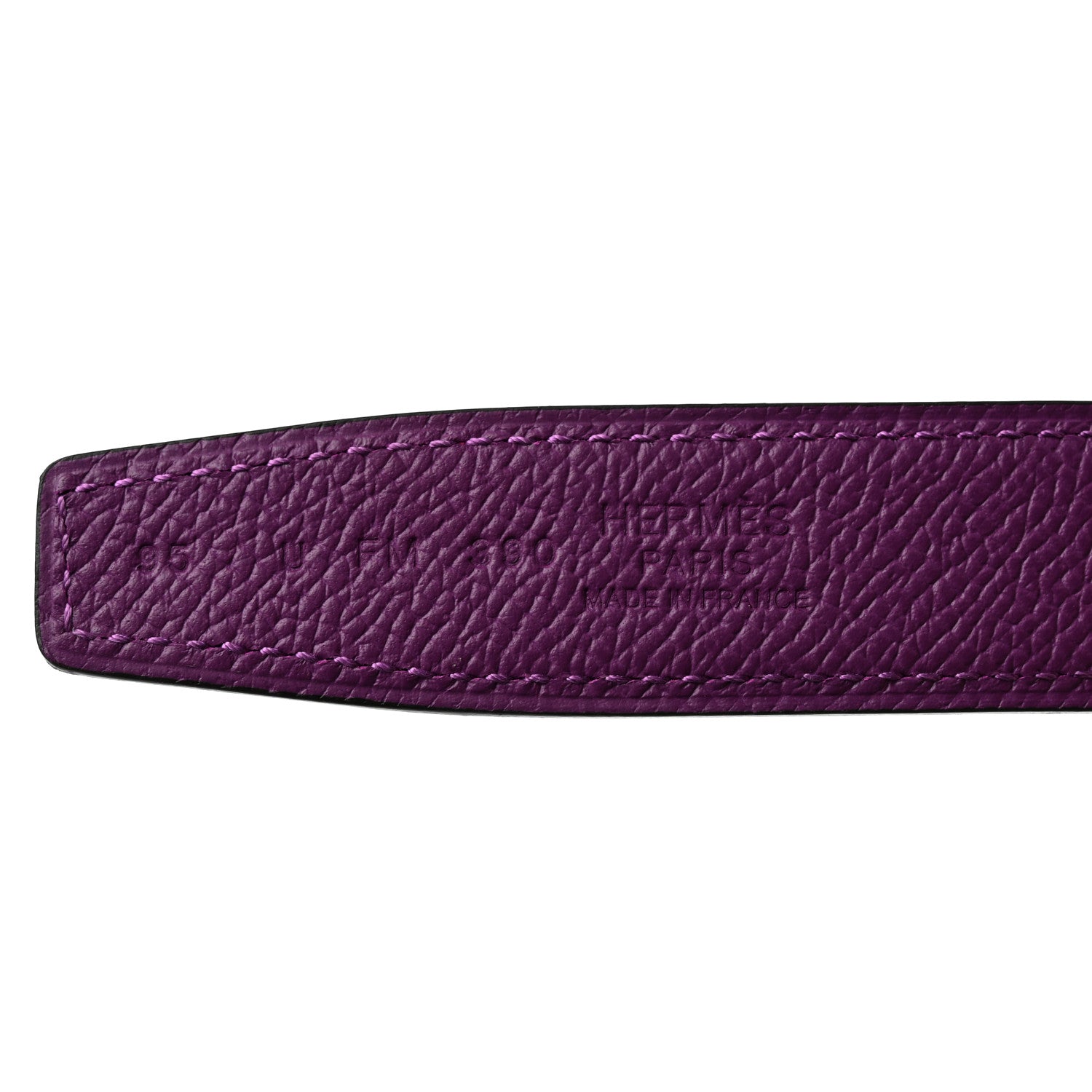 Hermes Epsom Swift 32mm H Belt 90/36 Rose Mexico Anemone 4 of 8