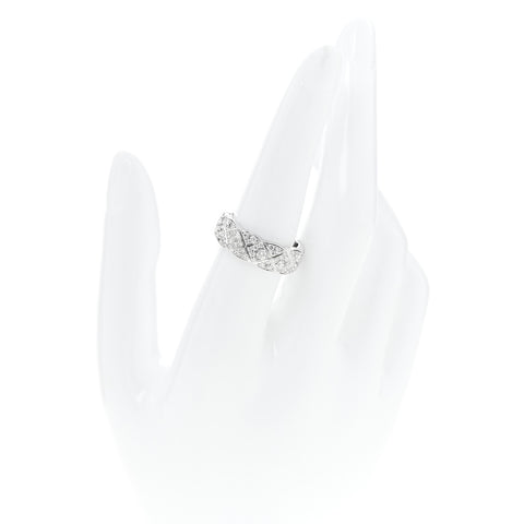 18K White Gold Diamond Small Coco Crush Full Paved Ring 54 7