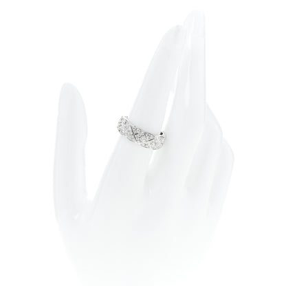 Chanel 18K White Gold Diamond Small Coco Crush Full Paved Ring 54 7 2 of 5