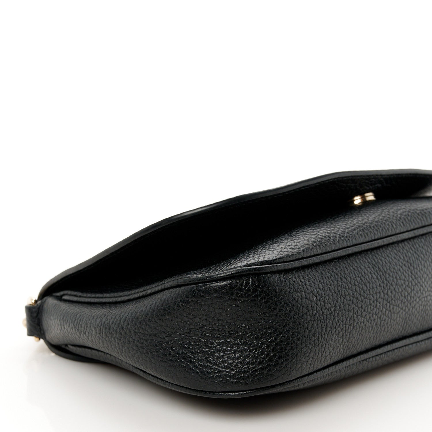 Gucci Pebbled Calfskin Medium Soho Flap Crossbody Black 10 of 11