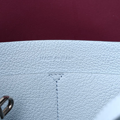 Christian Dior Supple Grained Calfskin Medium Open Bar Tote Light Blue 7 of 14