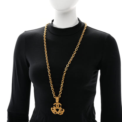 Chanel Metal Triple CC Chain Necklace Gold 2 of 5