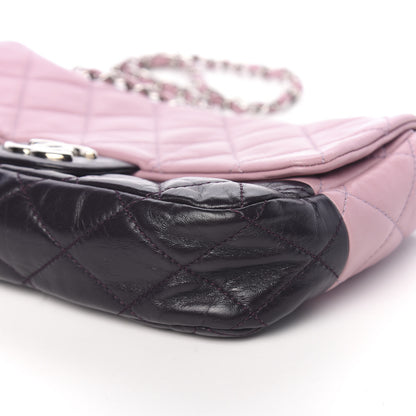 Chanel Lambskin Quilted Bi-Color Medium Single Flap Light Purple 13 of 14
