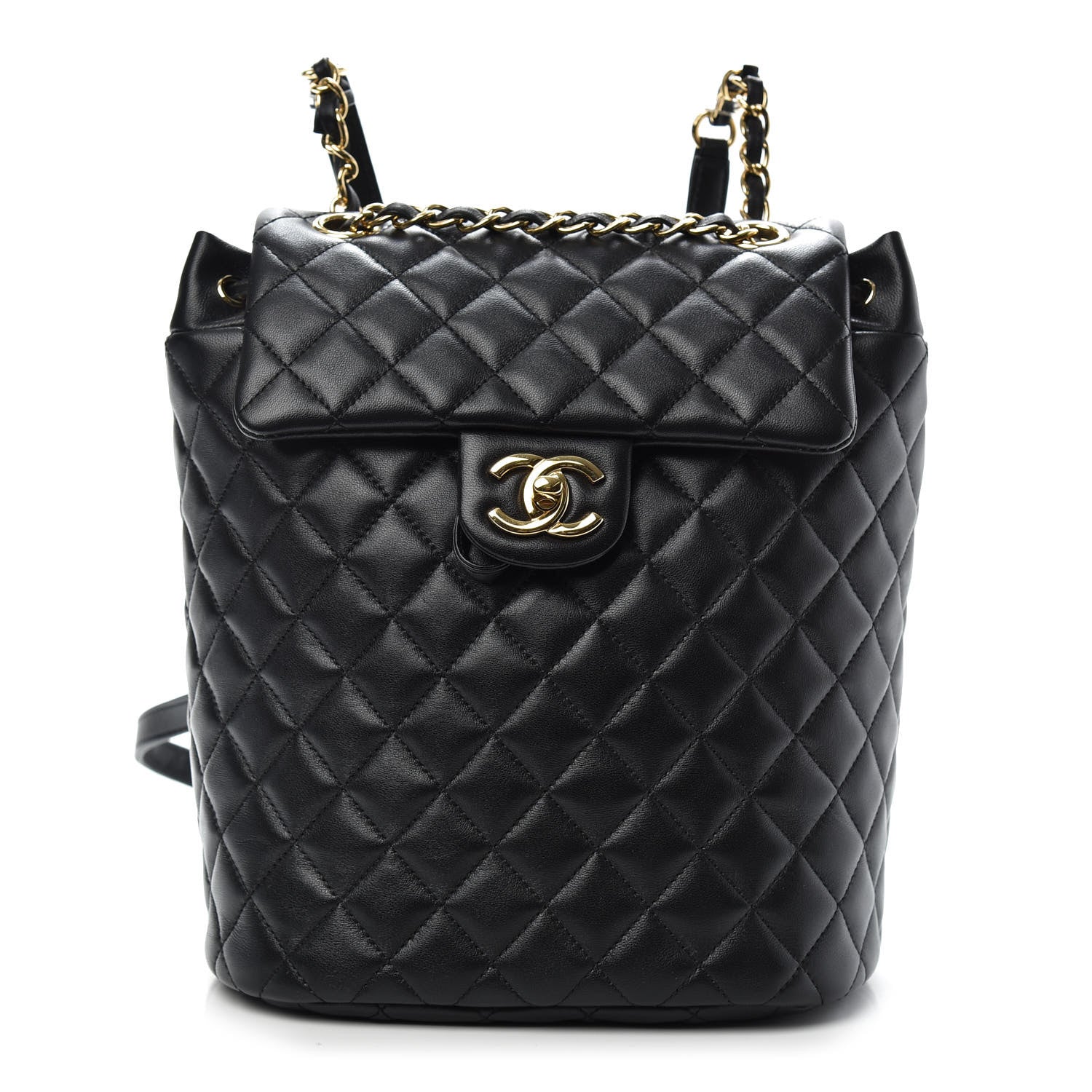 Chanel Lambskin Quilted Small Urban Spirit Backpack Black 1 of 8