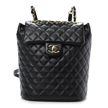 Chanel Lambskin Quilted Small Urban Spirit Backpack Black 1 of 8