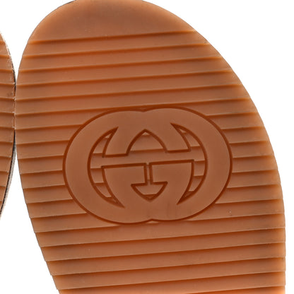 Gucci Monogram Maxi GG Angelina Platform 55mm Slide Sandals 38.5 Camel Ebony 6 of 11