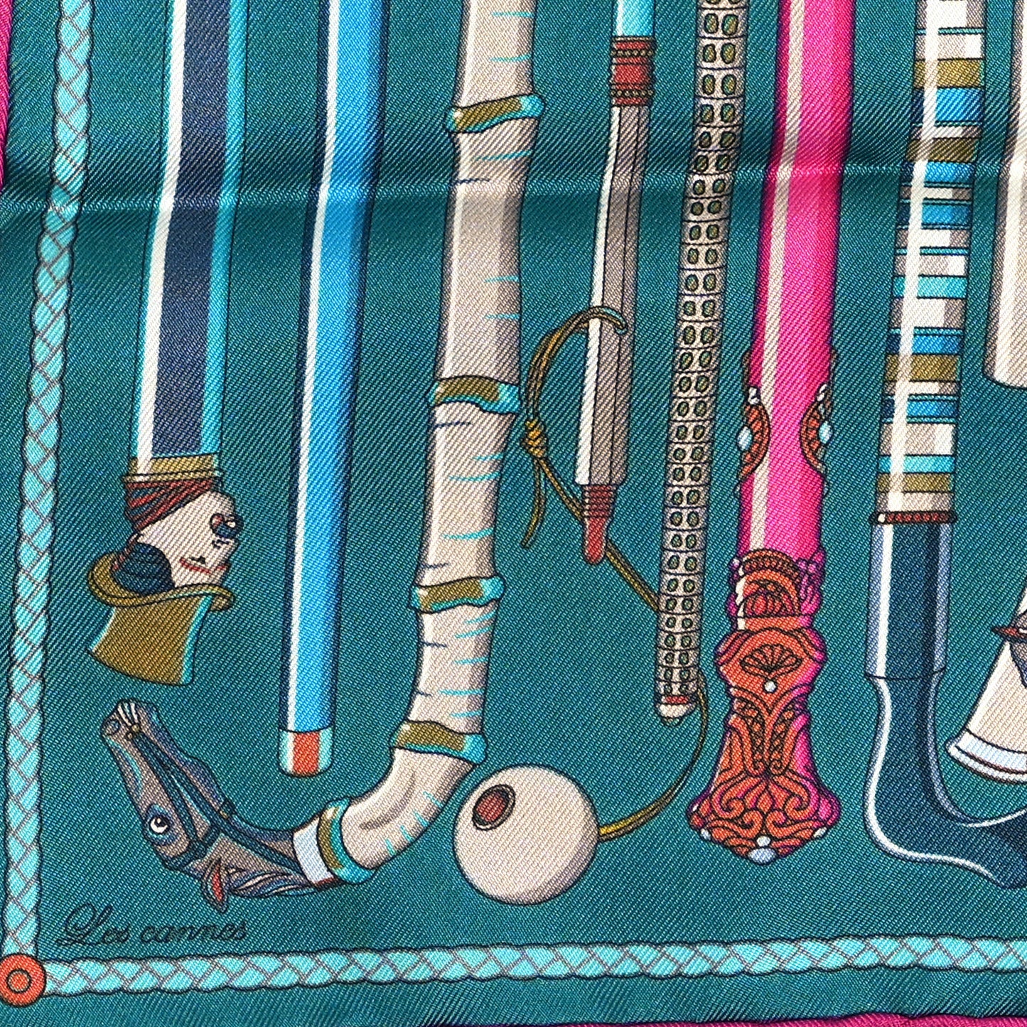 Silk Les Cannes 90 Scarf