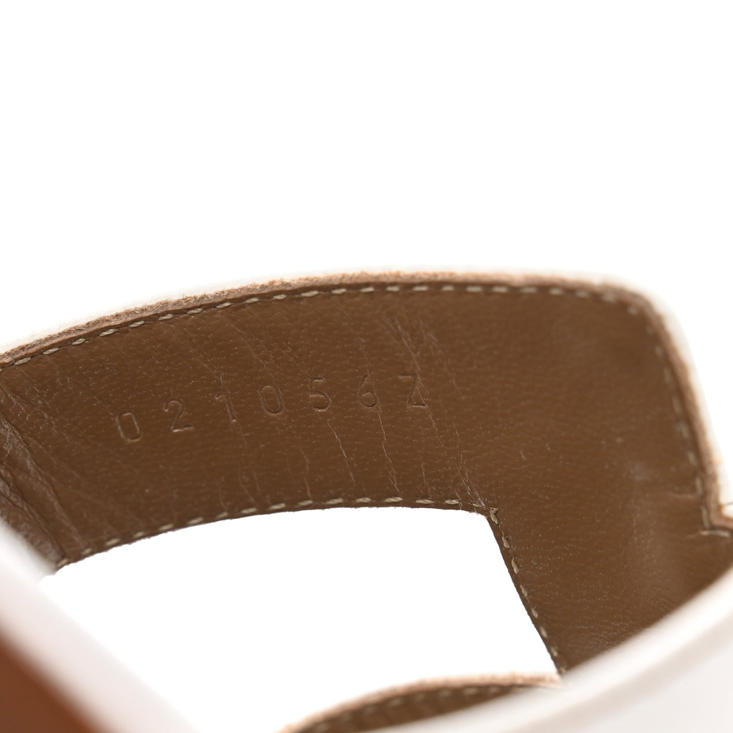 Box Calfskin Oran Sandals 35 White