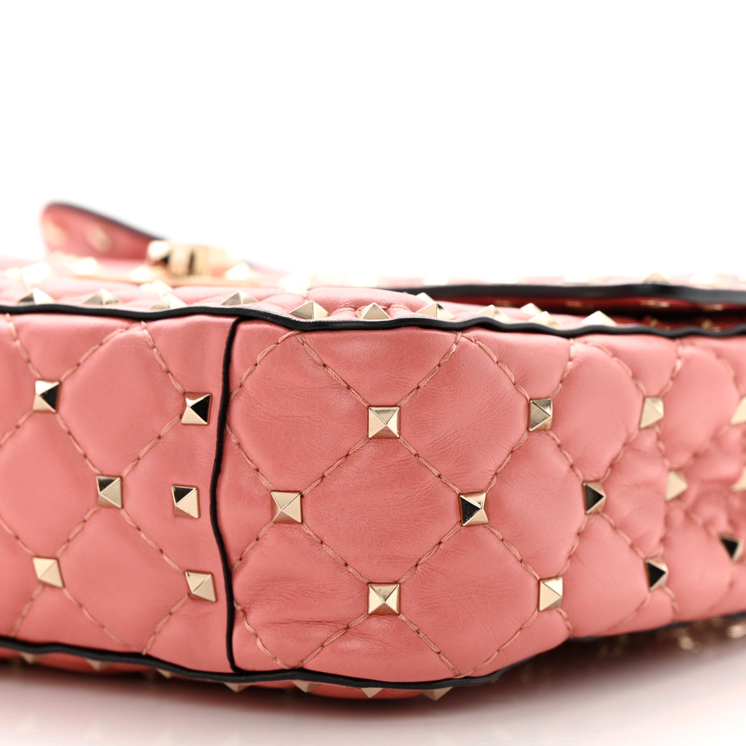 Valentino Garavani Nappa Medium Rockstud Spike Shoulder Bag Paradise Rose 11 of 11