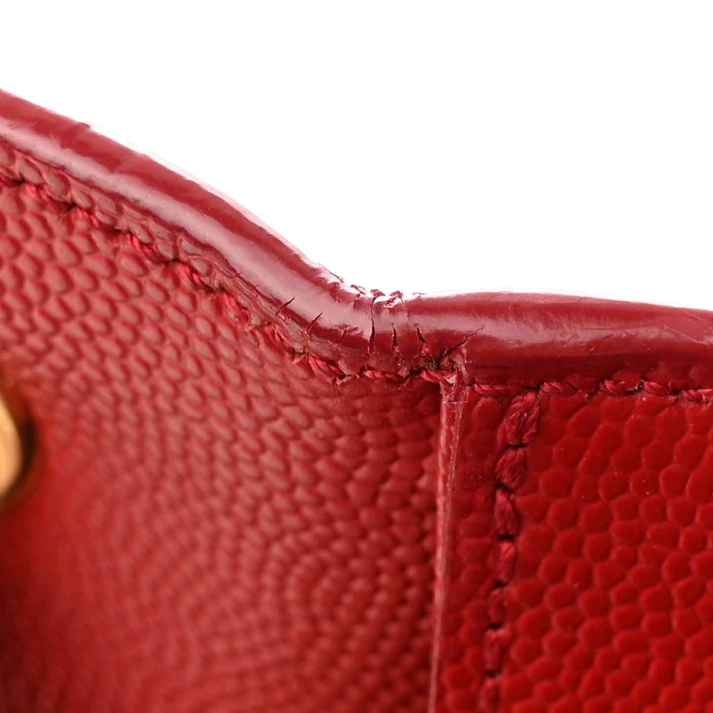 Grain De Poudre Small Monogram Kate Satchel Red