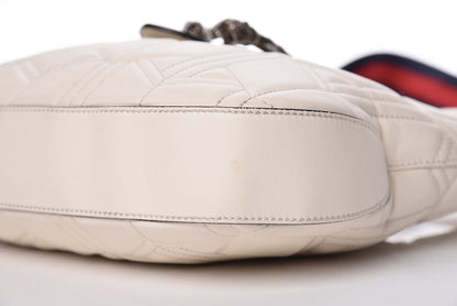 Gucci Calfskin Web Quilted Small Dionysus Hobo White 10 of 11