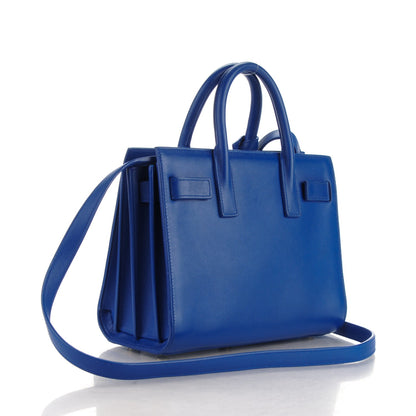 Saint Laurent Calfskin Nano Sac De Jour Royal Blue 3 of 7