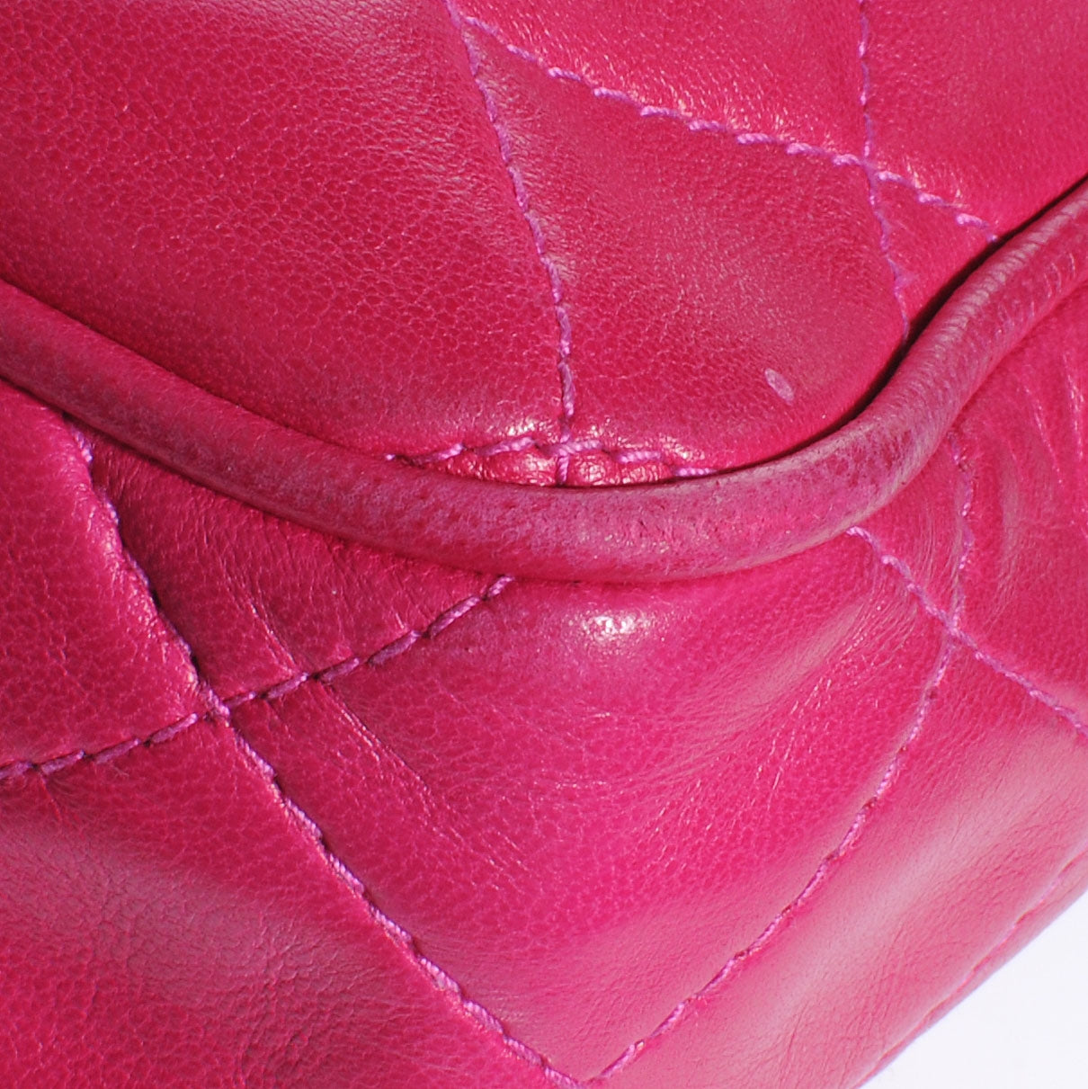 Lambskin Tassel Camera Case Fuchsia