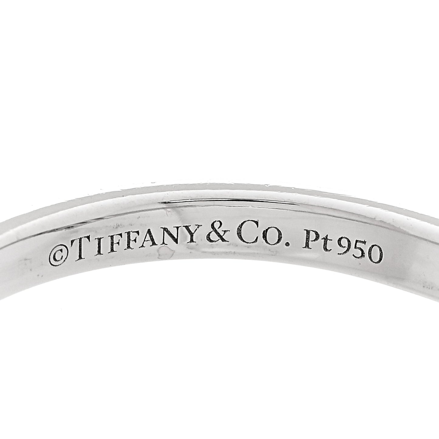 Platinum Diamond .03ctw V Band Ring 52 6