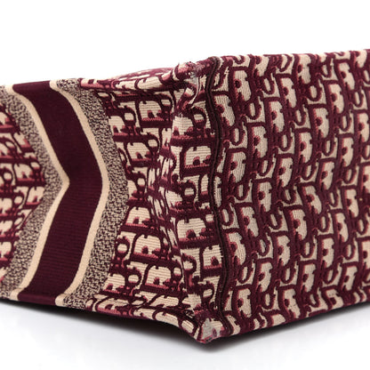 Christian Dior Oblique Medium Book Tote Burgundy Multicolor 6 of 9