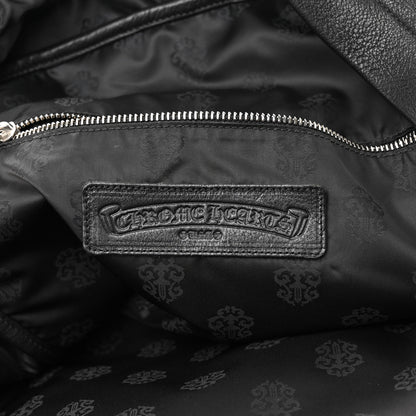 Chrome Hearts Calfskin Pony Hair Leopard Print Cross Patch 7th Grade Backpack Black Brown 6 of 9