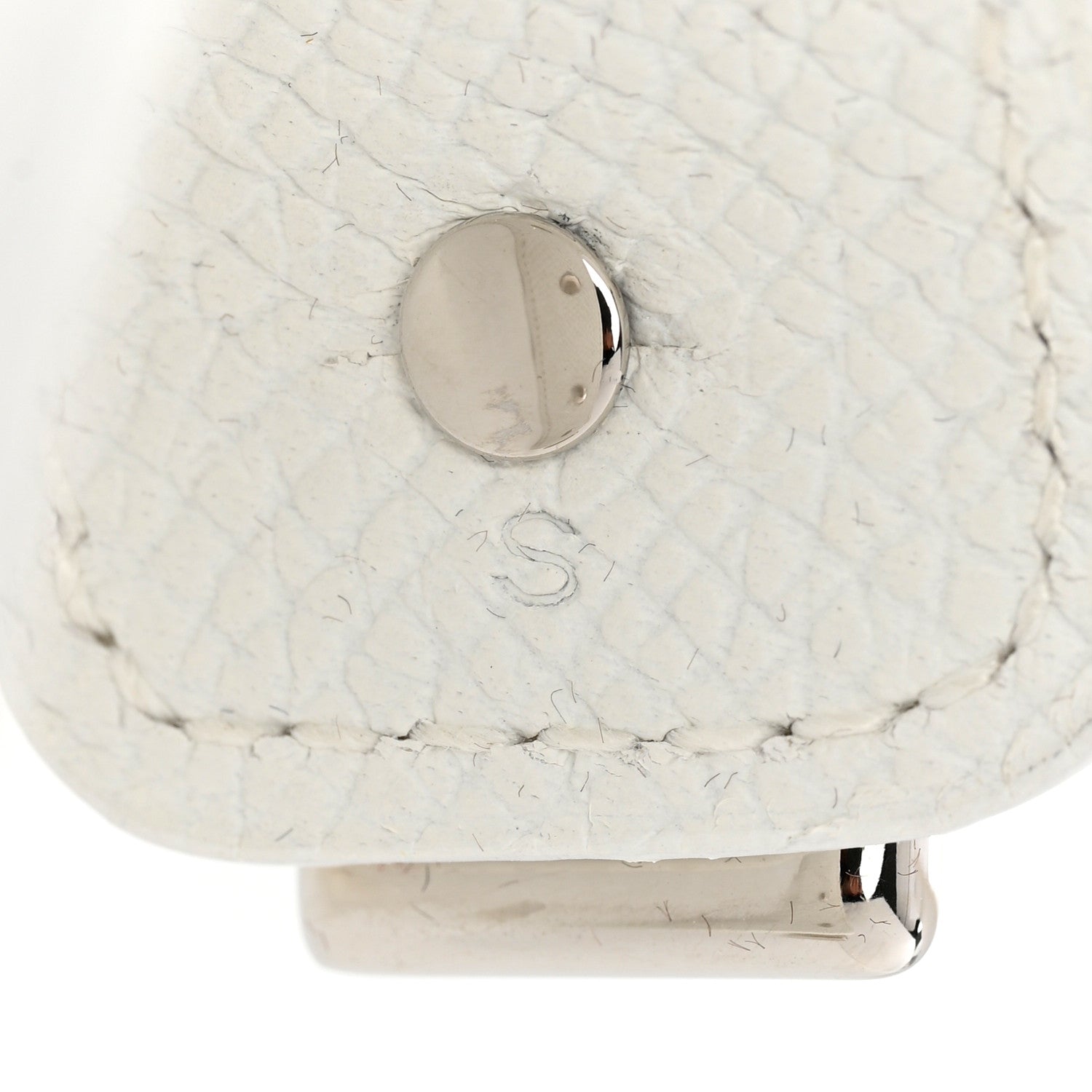 Hermes Epsom Chaine D'Ancre Bracelet M White 6 of 7