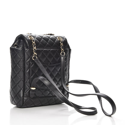Chanel Lambskin Quilted Small Urban Spirit Backpack Black 3 of 7