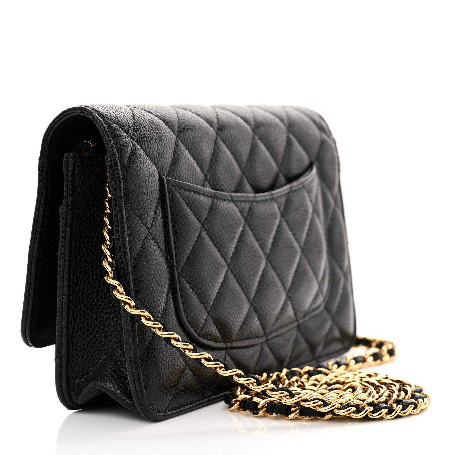 Chanel Caviar Quilted Wallet on Chain WOC Black 3 of 11