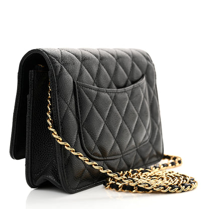 Chanel Caviar Quilted Wallet on Chain WOC Black 3 of 11