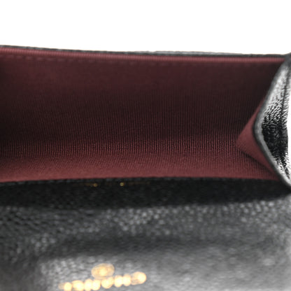 Chanel Caviar Quilted Flap Card Holder Wallet Black 5 of 8