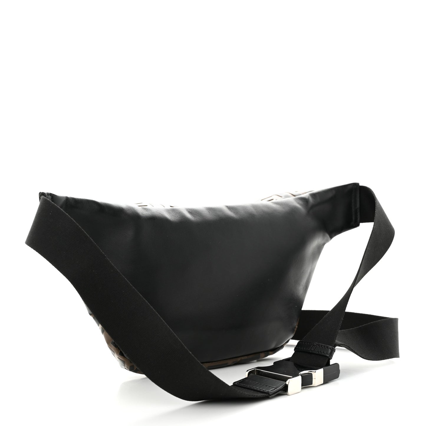 Vitello Century Bi-Color FF 1974 Embossed Belt Bag Maya Black