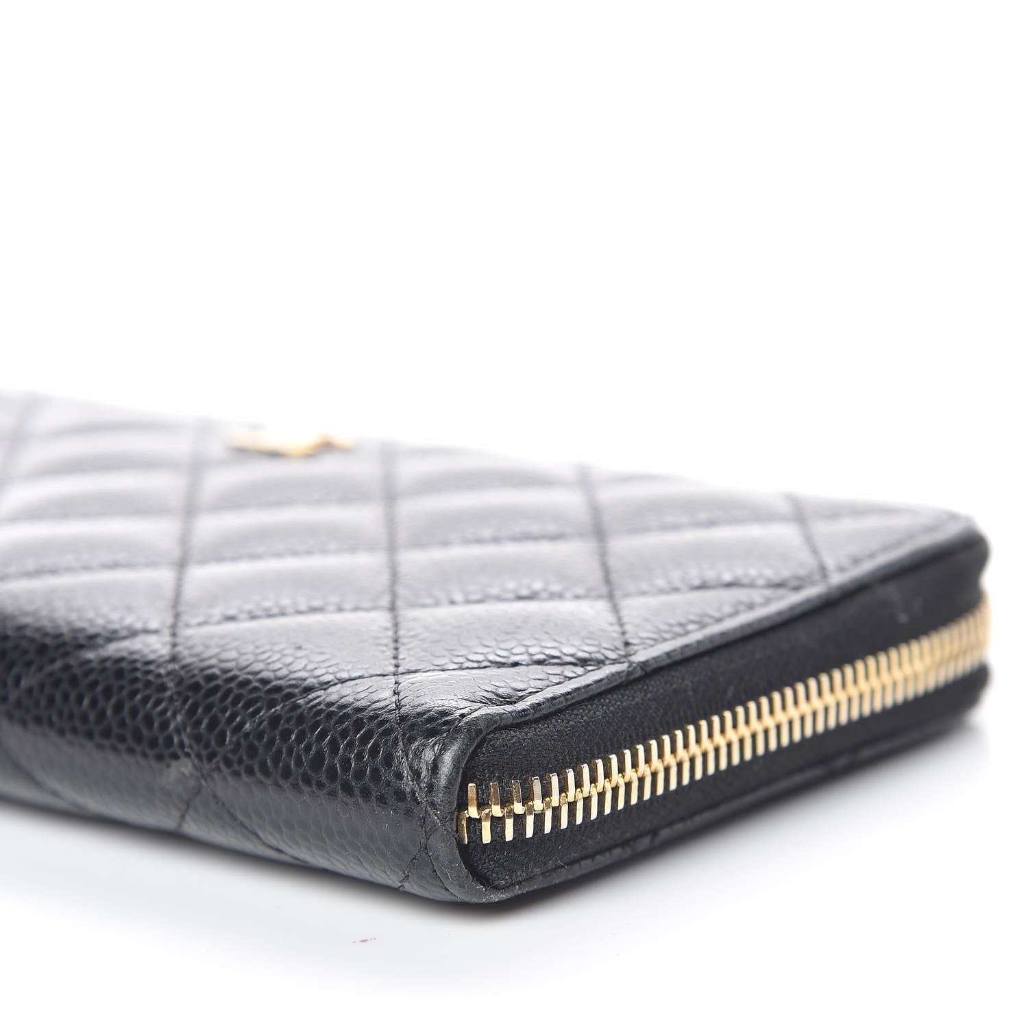 Chanel Caviar Quilted Large Gusset Zip Around Wallet Black 11 of 11