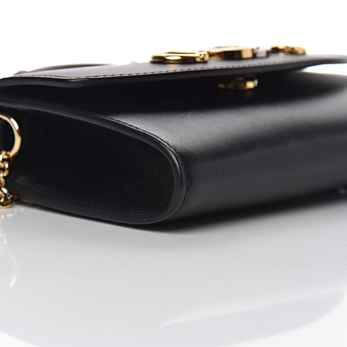 Smooth Calfskin Mini Zumi Shoulder Bag Black