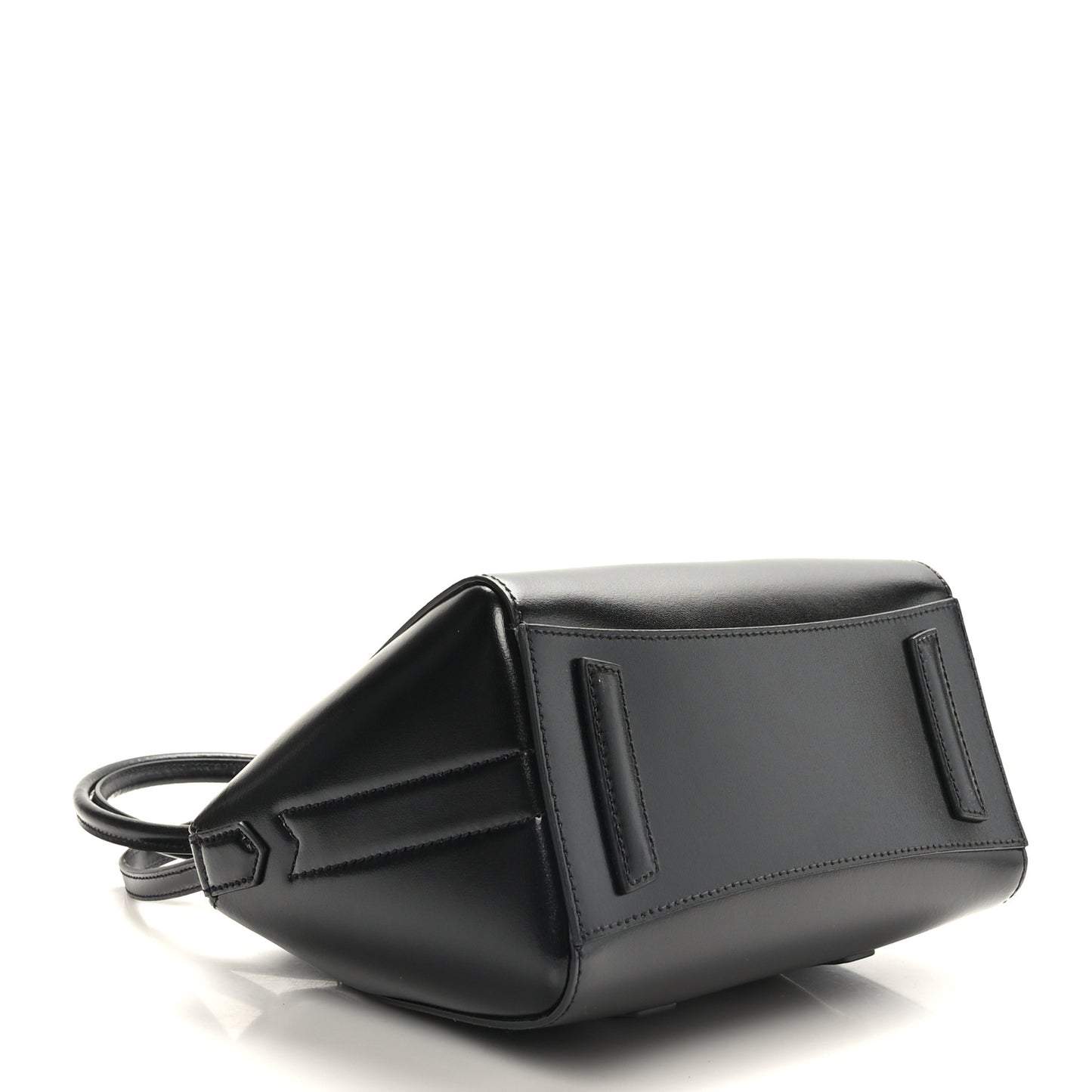 Box Calfskin Mini Lock Antigona Shoulder Bag Black