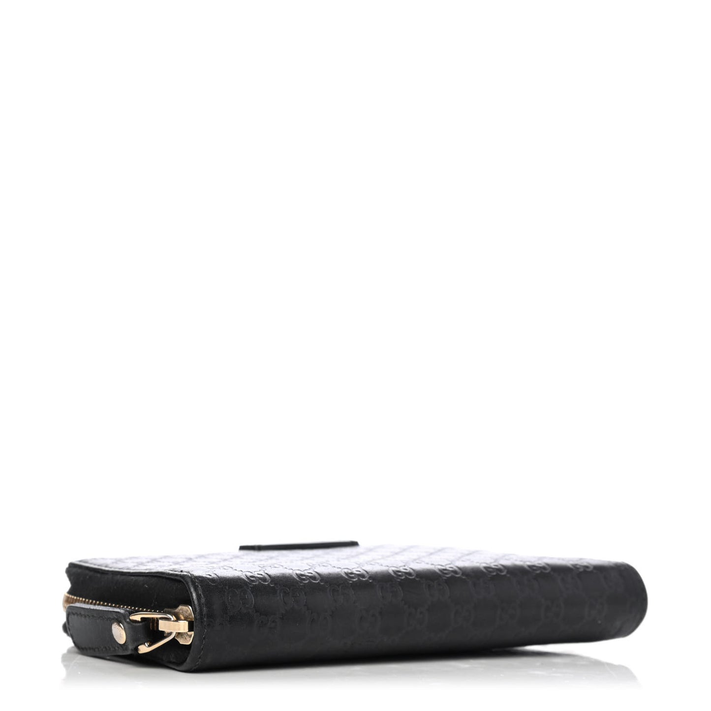 Soft Microguccissima Zip Around Organizer Wallet Black